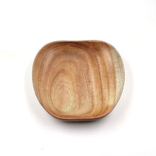 Wooden Mahogany Apple Shaped Platter