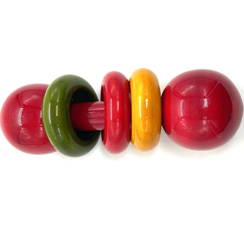 Wooden Channapatna toy - Rattle