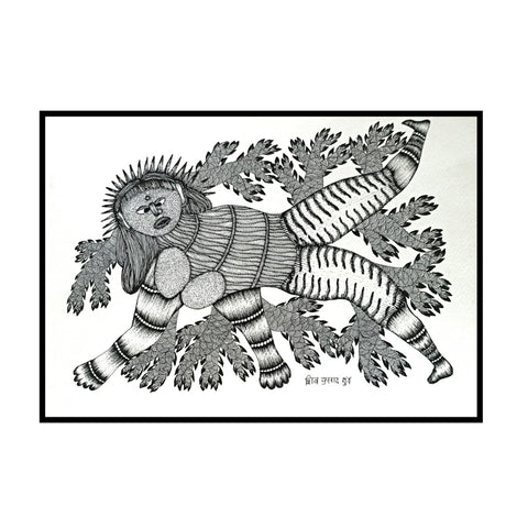 Gond painting of vandevi