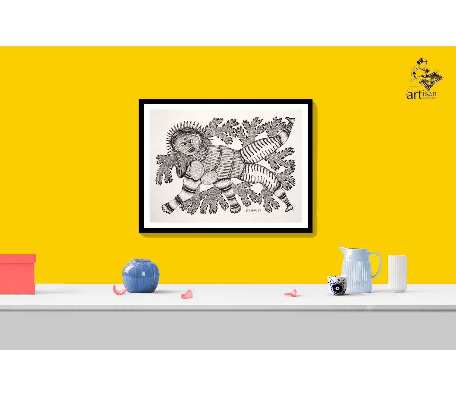 Gond painting of vandevi