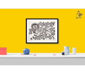 Gond painting of vandevi