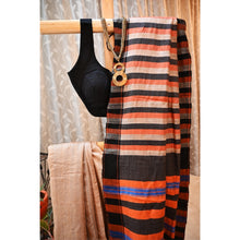 Maahika, Tussar silk saree with striped pallu