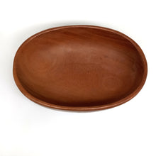 Neem wood oval shaped salad bowl
