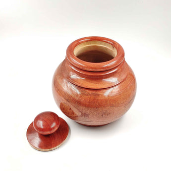 Wooden Round Jars