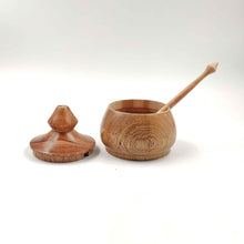 Wooden Mukhwas jar with spoons - Set of 2