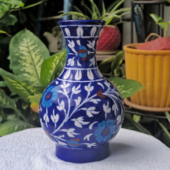 Blue Pottery Vase