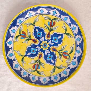 Blue Pottery Wall Plate