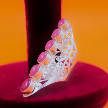 Banjara Exotic Purple Stone Ring