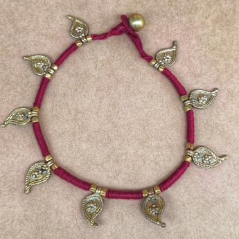 Dokra Temple Bead Anklet