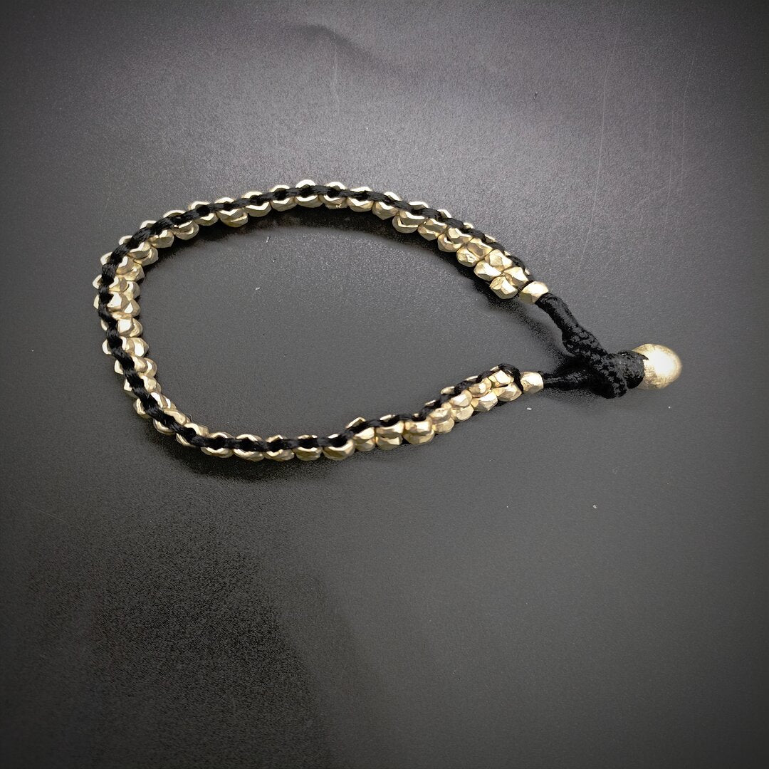 Dokra White Beads Bracelet