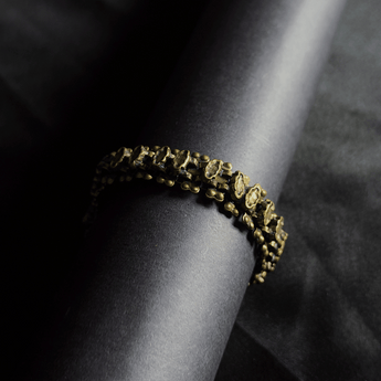 Dokra Rustic Flower Bracelet