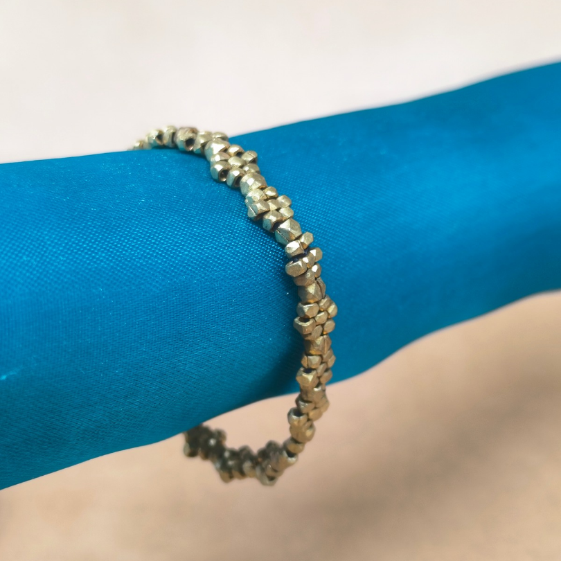 Dokra Flower Beads Bracelet