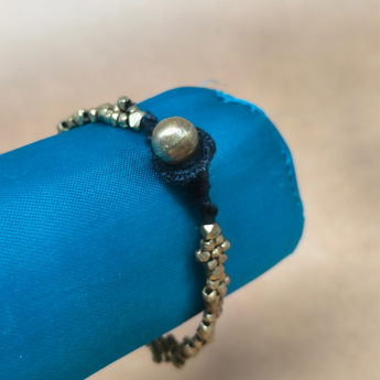 Dokra Flower Beads Bracelet