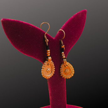 Dokra Temple Bead Earrings