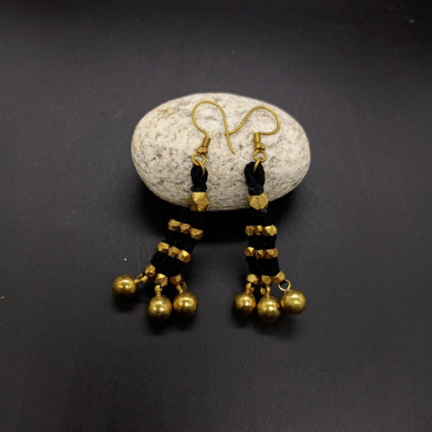 Dokra Gold Beads Earrings