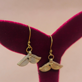 Dokra Spiral Leaves Earrings