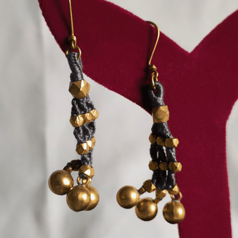 Dokra Golden Beads Earrings
