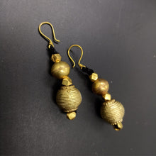 Dokra Grooved Bead Earrings