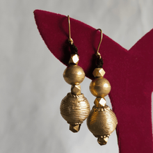 Dokra Grooved Bead Earrings