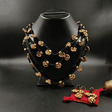 Dokra Necklace with Bead Clusters