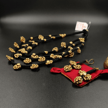 Dokra Cluster Beads Necklace and Earrings set