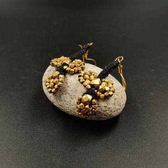 Dokra Cluster Beads Necklace and Earrings set