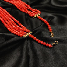 Five Layered Coral Beads Necklace