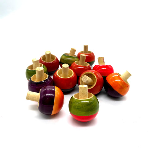 Wooden Tops (Set of 12)