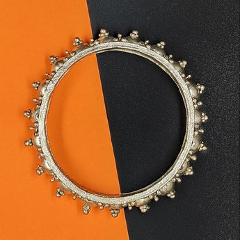 Silver Tribal Bangle