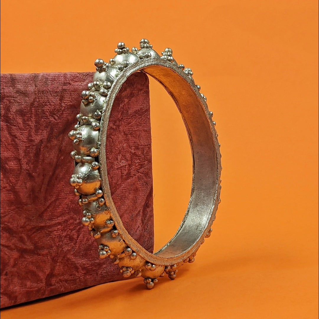 Silver Tribal Bangle