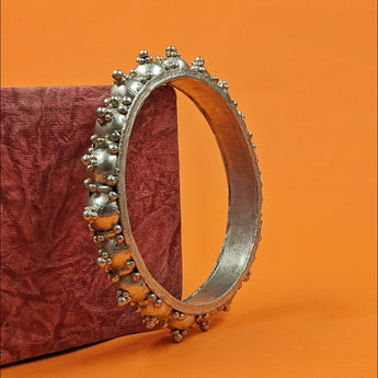 Silver Tribal Bangle