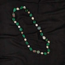 Jade and pearl necklace