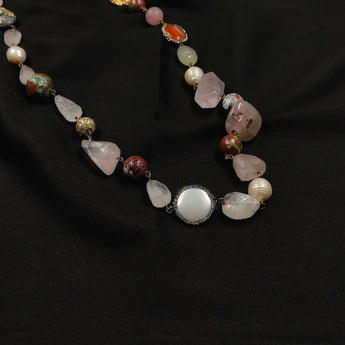 Rose quartz necklace