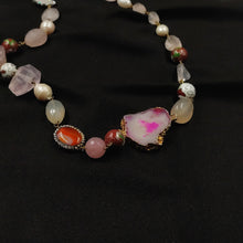 Rose quartz necklace