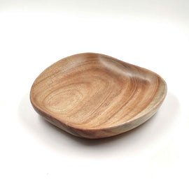 Wooden Mahogany Apple Shaped Platter