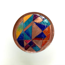 Copper Enamel Wall Plate - Jyamiti