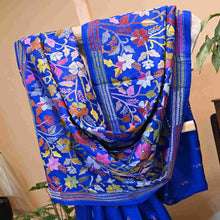 Karishma, a hand-embroidered silk kantha saree