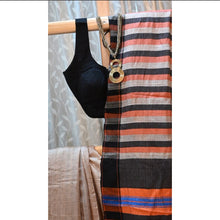 Maahika, Tussar silk saree with striped pallu