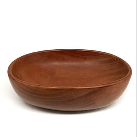 Neem wood oval shaped salad bowl