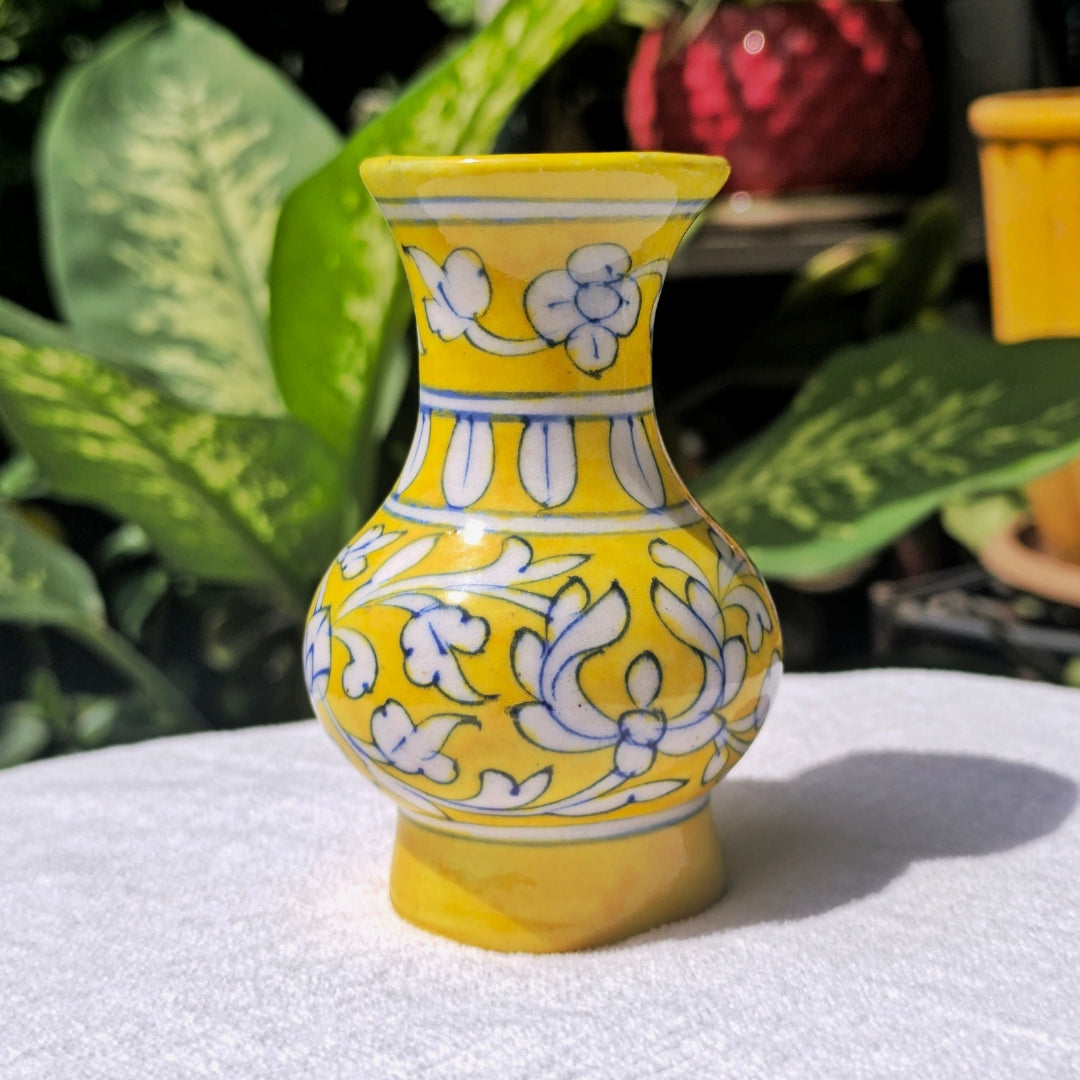 Blue Pottery Small Vase