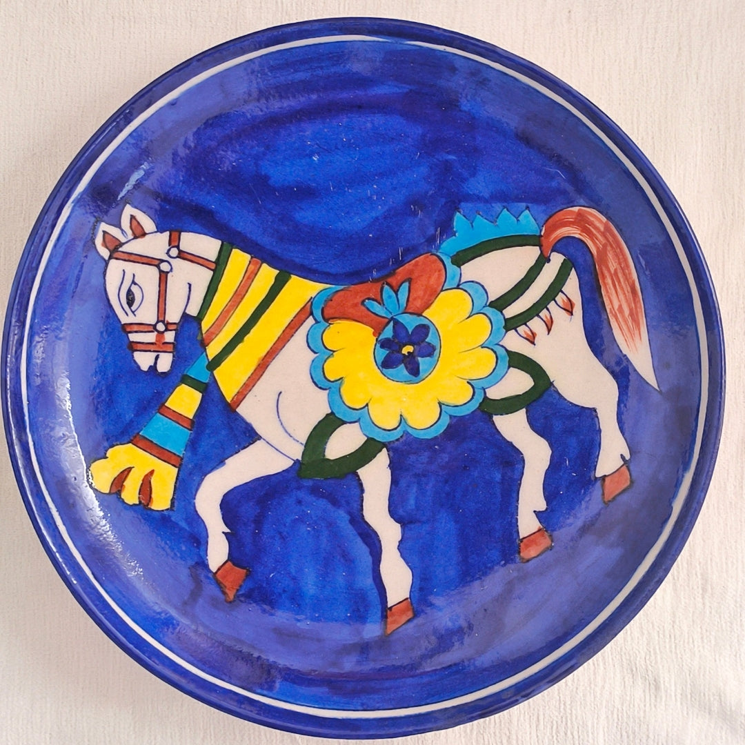 Blue Pottery Wall Plate