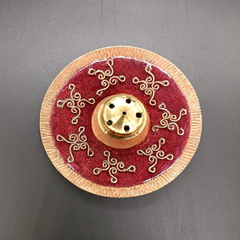 Copper Enamel Pooja Thali Combo