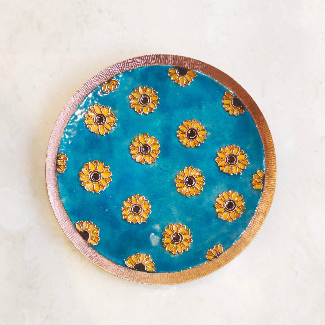 Copper enamel Arju Wall Plate