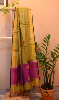 Dupion silk dupatta with embroidery