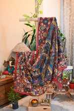 Hand -painted Kalamkari Dupatta with dashavtar