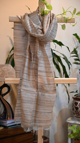 Natural Tussar silk weaved dupatta