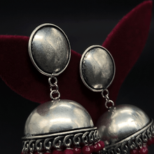 Banjara Jhumkas with Red Beads