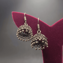 Banjara Jhumkas with Silver Beads