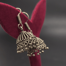 Banjara Jhumkas with Silver Beads