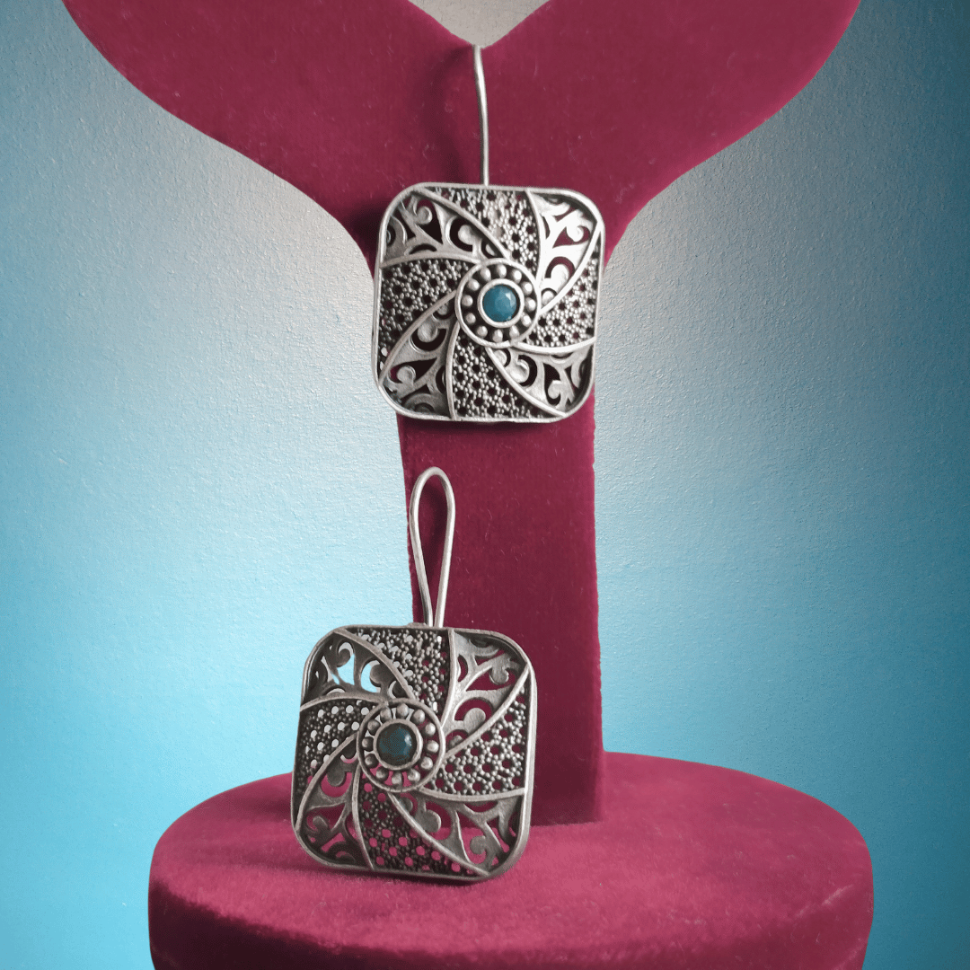 Banjara Antique Square Danglers